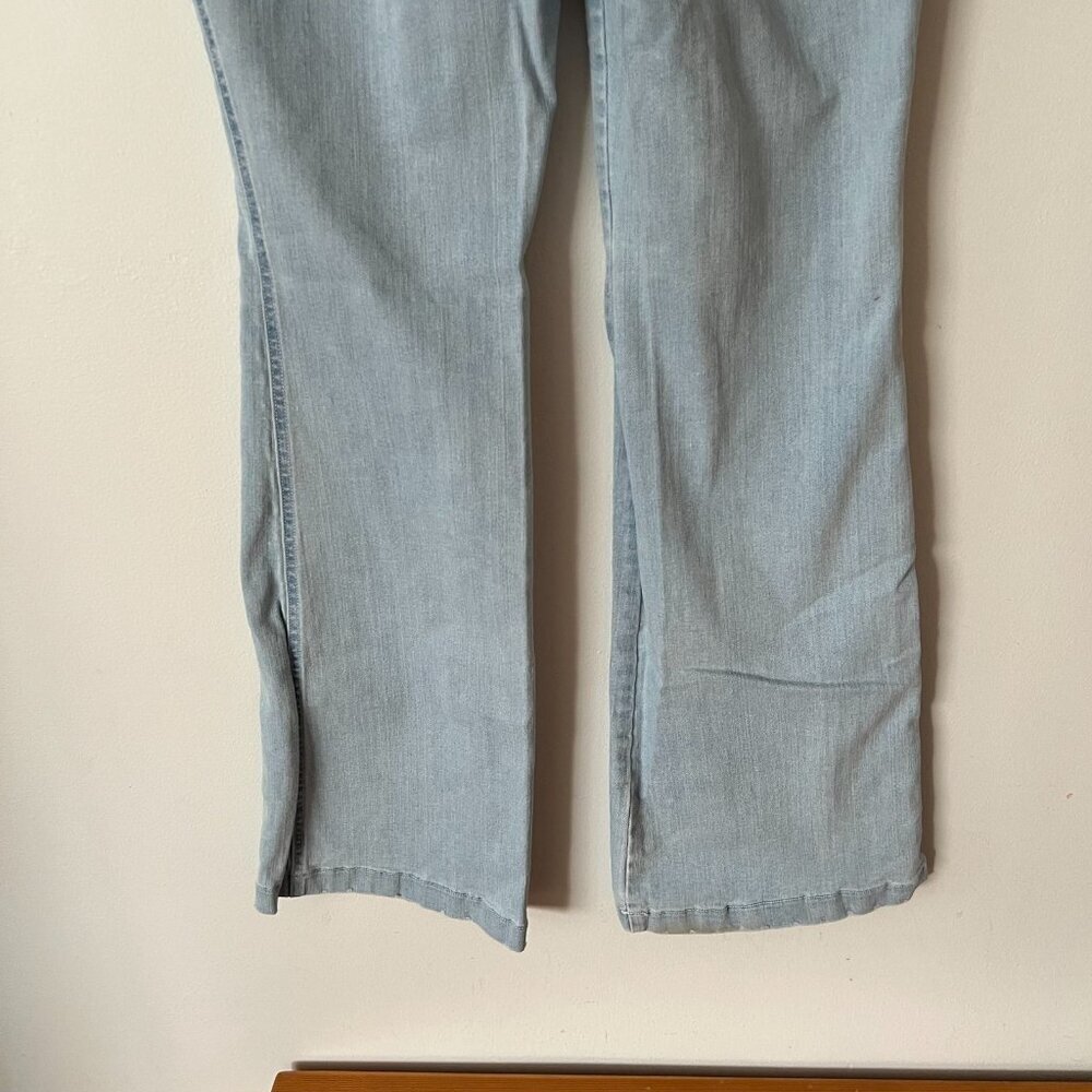 SPANX High Rise Pull-On Flare Jeans Light Wash Women's Size Large - Picture 7 of 9